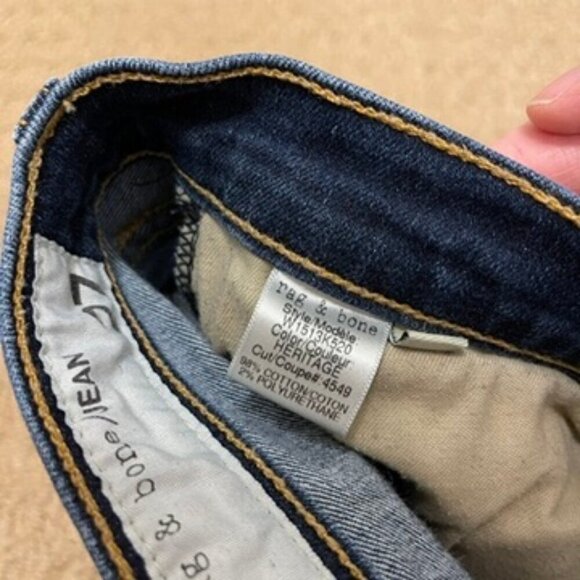 Rag & Bone Heritage Dark Wash High Rise Skinny Jeans – 27 - Picture 10 of 15